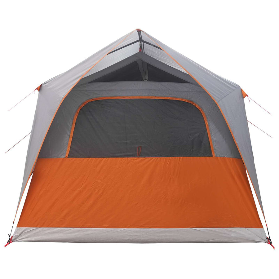 Tunneltent Grijs en Oranje 10-persoons Polyester en staal