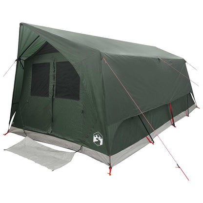 Tunneltent met dak Leger groen 10-persoons Polyester en staal