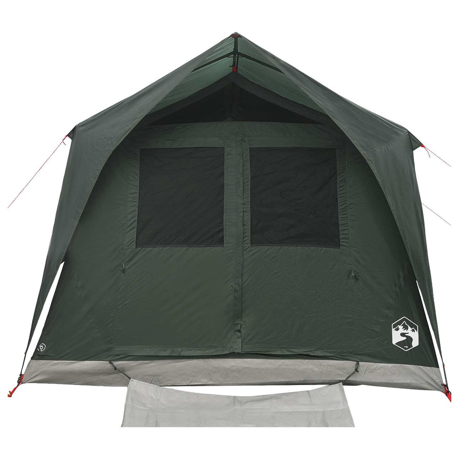 Tunneltent met dak Leger groen 10-persoons Polyester en staal