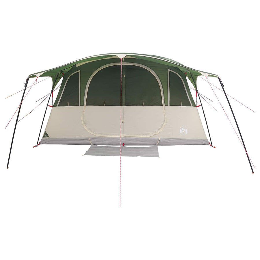 Tunneltent met dak Groen 366 x 244 x 198 cm Polyester en staal