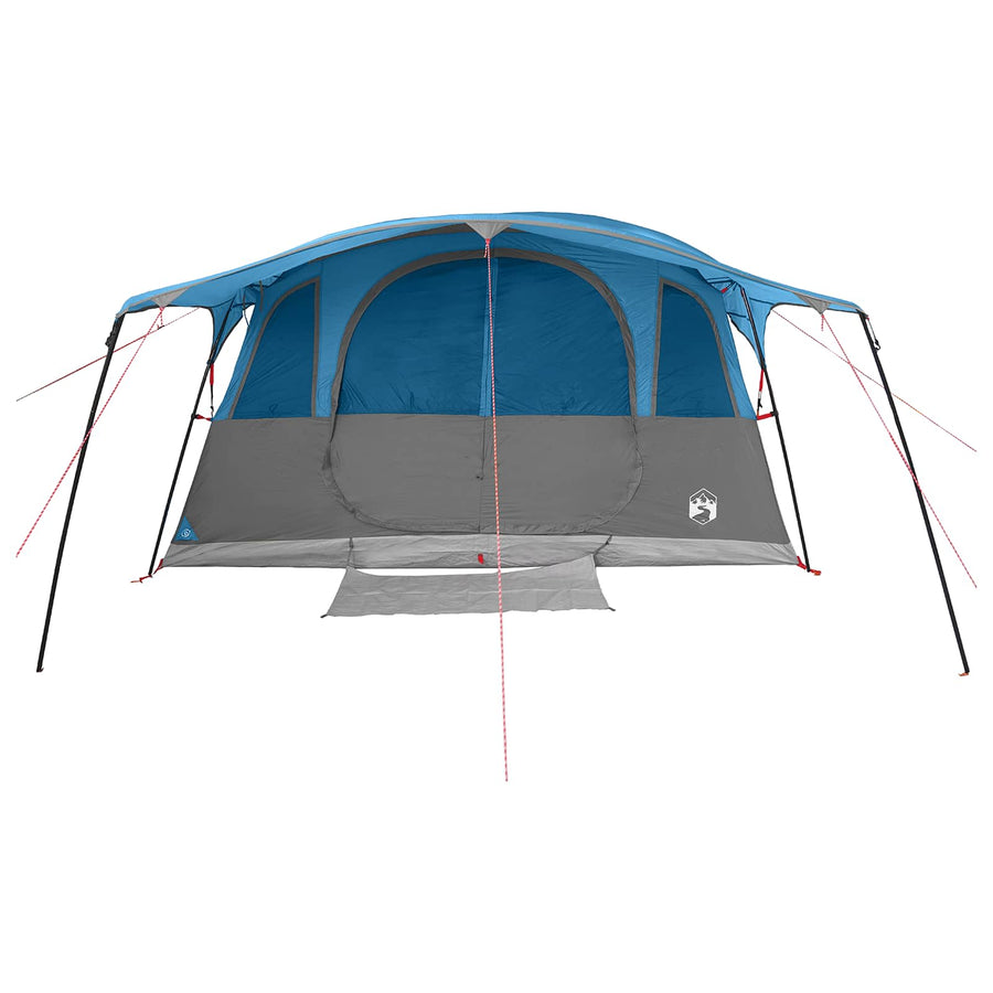 Tunneltent met dak Blauw 366 x 244 x 198 cm Polyester en staal