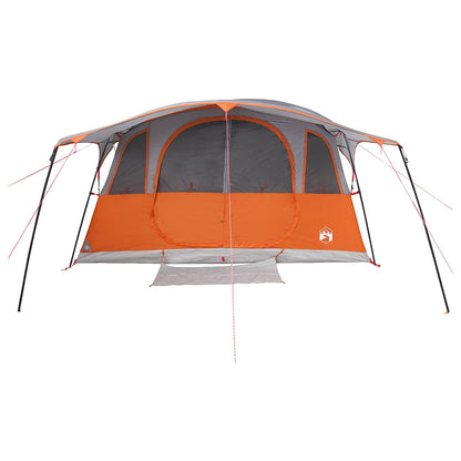 Tunneltent met dak Grijs en Oranje 366 x 244 x 198 cm