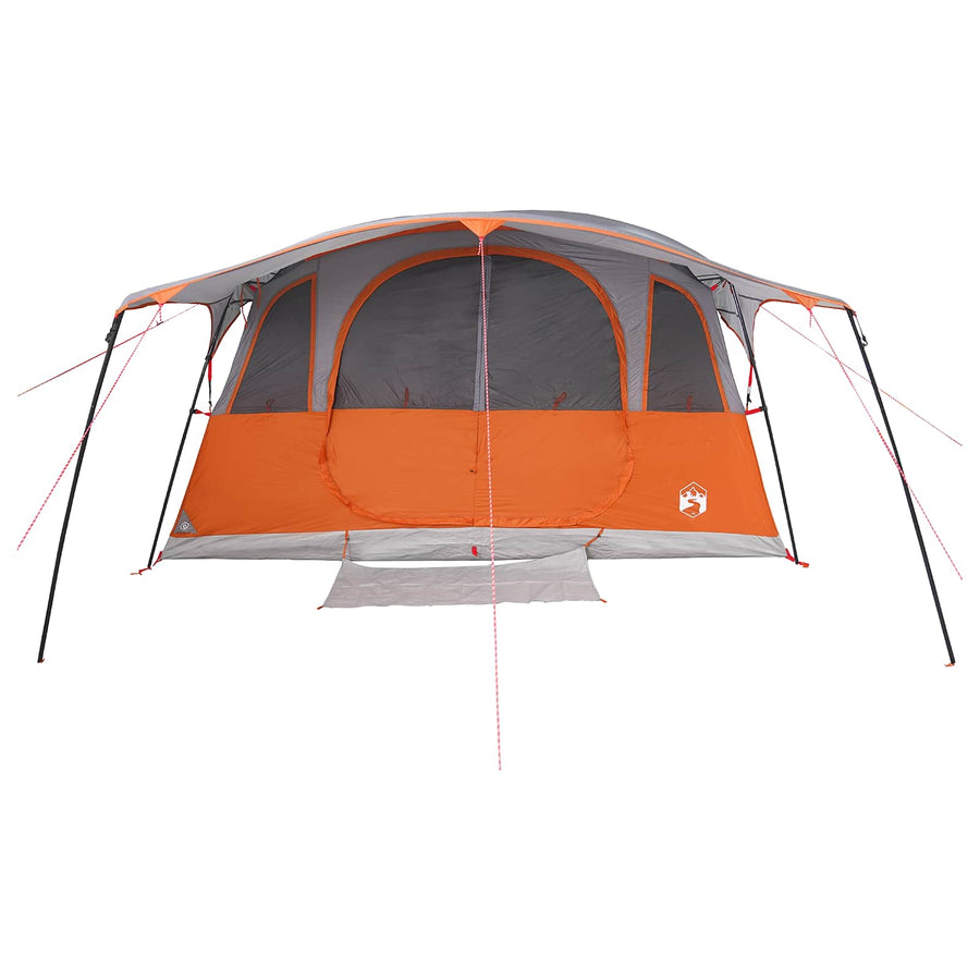 Tunneltent met dak Grijs en Oranje 366 x 244 x 198 cm