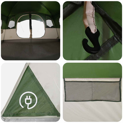 Tunneltent met dak Groen 427 x 305 x 205 cm Polyester en staal