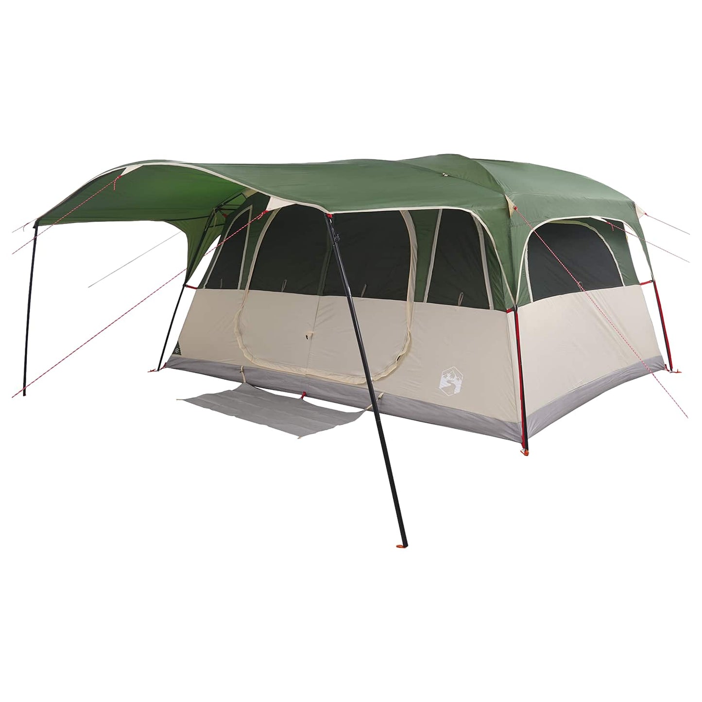Tunneltent met dak Groen 427 x 305 x 205 cm Polyester en staal