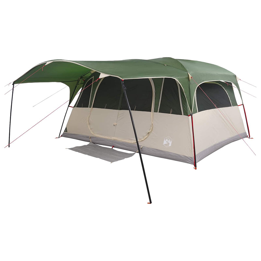 Tunneltent met dak Groen 427 x 305 x 205 cm Polyester en staal