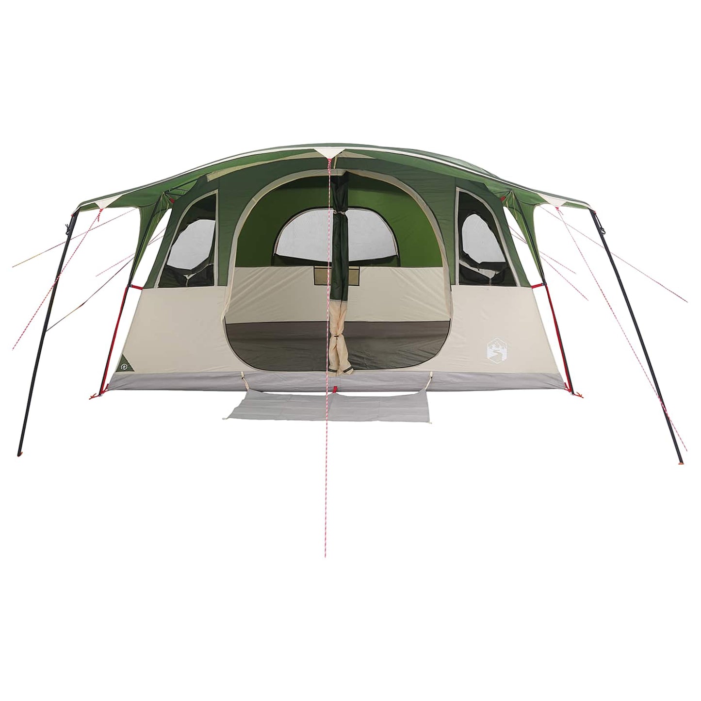 Tunneltent met dak Groen 427 x 305 x 205 cm Polyester en staal