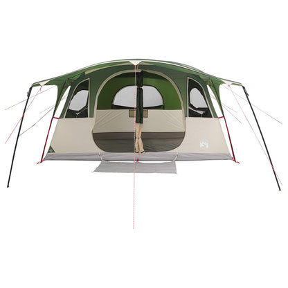 Tunneltent met dak Groen 427 x 305 x 205 cm Polyester en staal