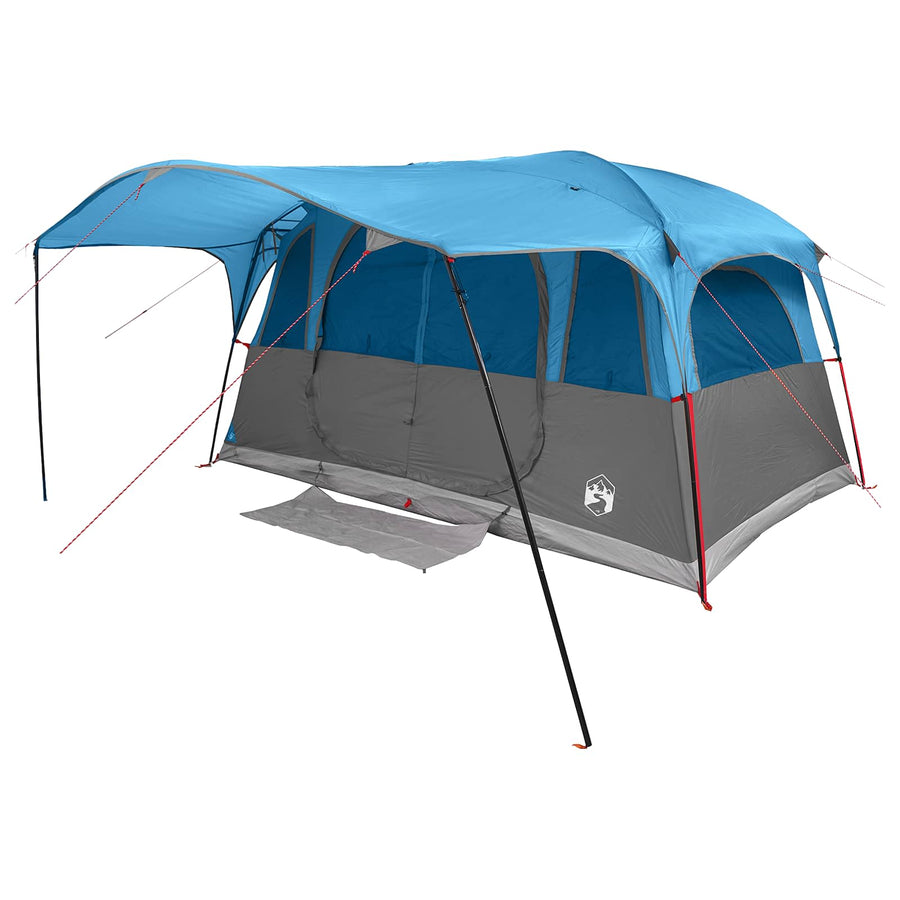 Tunneltent met dak Blauw 427 x 305 x 205 cm Polyester en staal