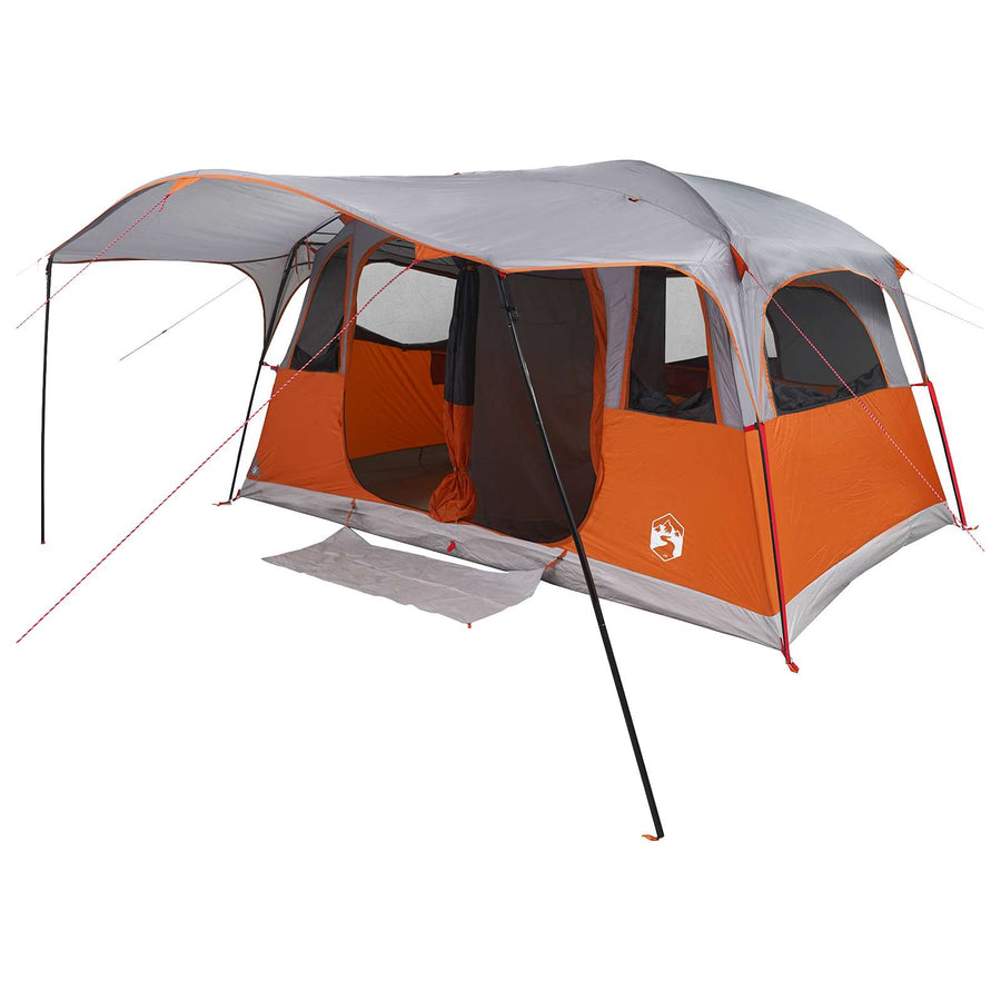 Tunneltent met dak Grijs en Oranje 427 x 305 x 205 cm