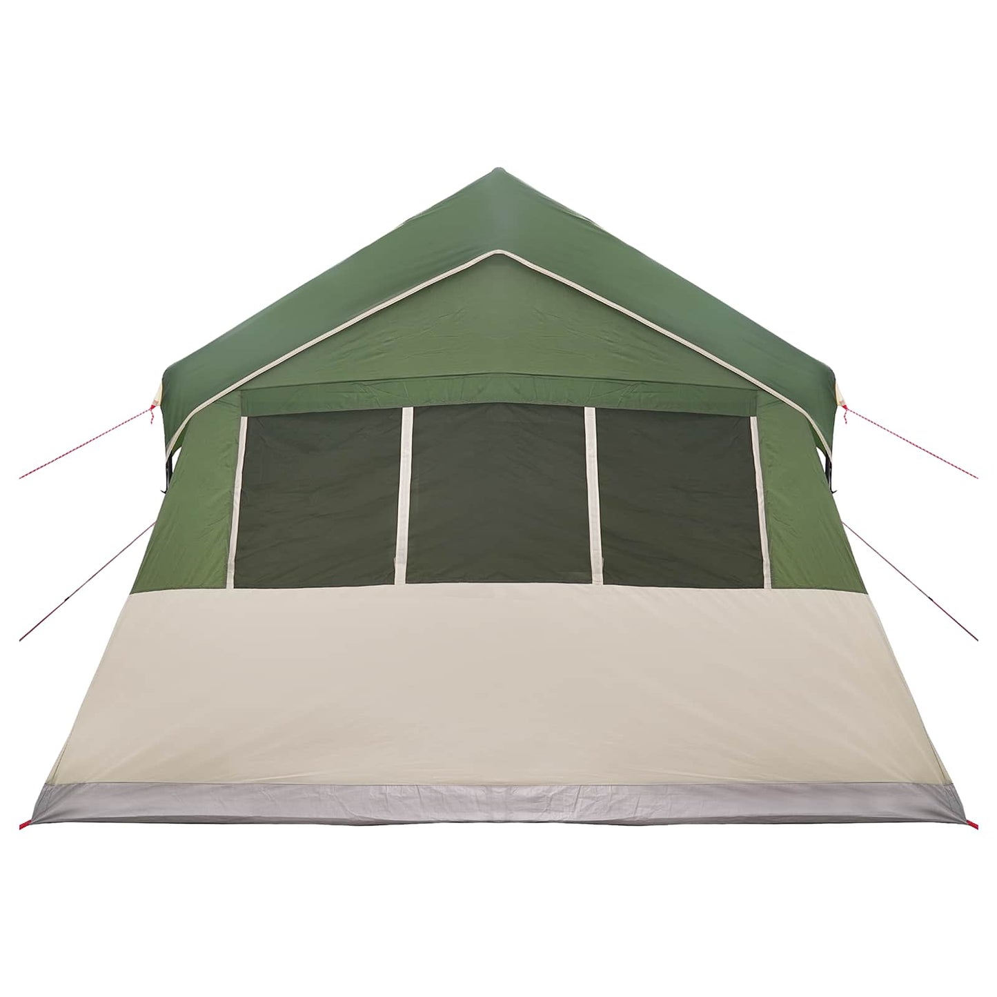 Gezinstent met dak Groen 487 x 340 x 216 cm Polyester en staal