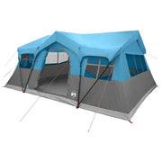 Gezinstent met dak 487x340x216 cm blauw polyester staal