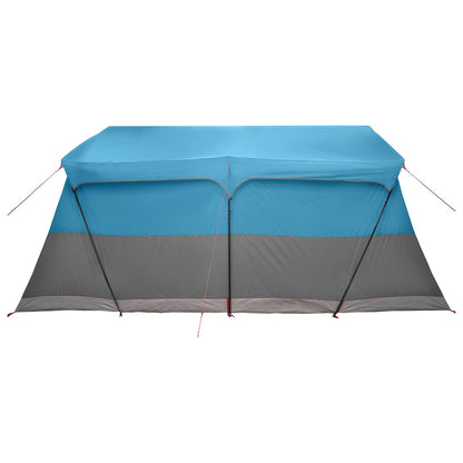 Gezinstent met dak Blauw 487 x 340 x 216 cm Polyester en staal