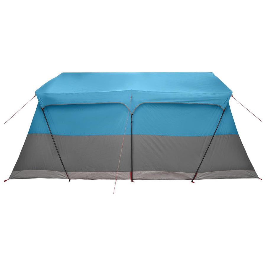 Gezinstent met dak Blauw 487 x 340 x 216 cm Polyester en staal