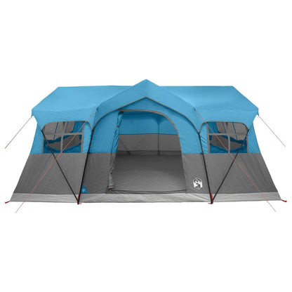 Gezinstent met dak Blauw 487 x 340 x 216 cm Polyester en staal