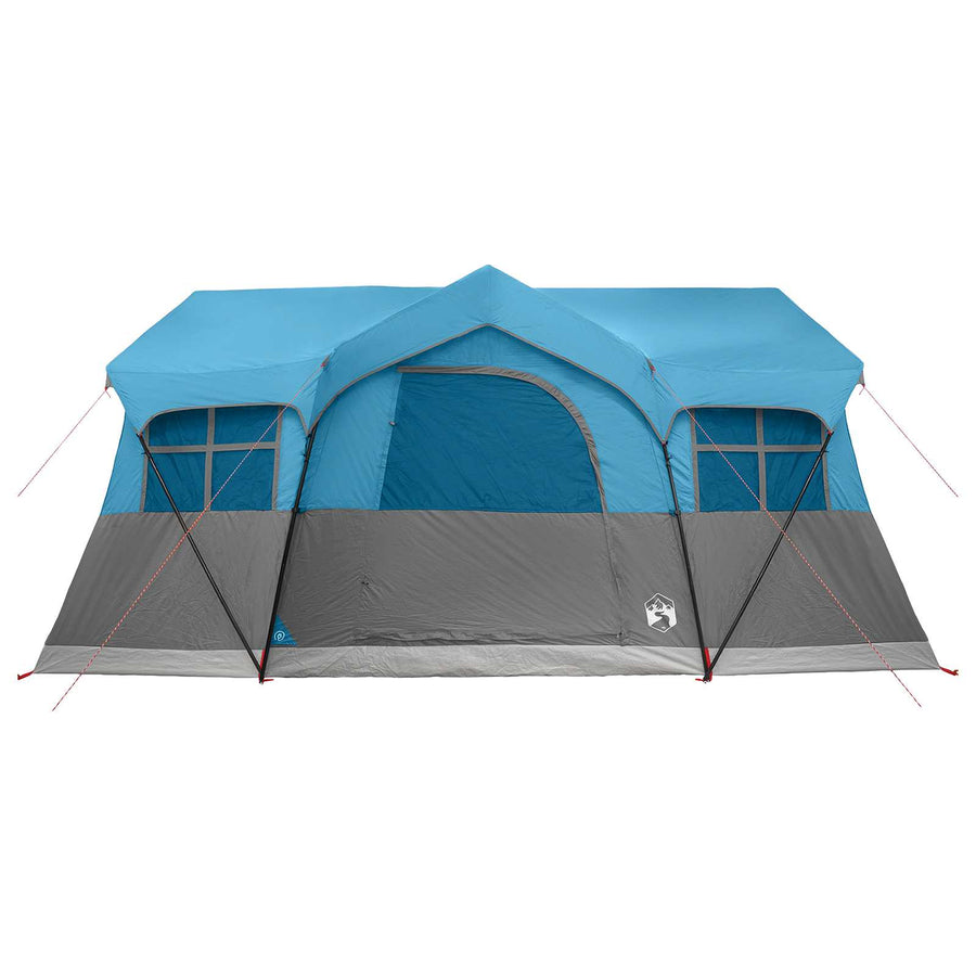 Gezinstent met dak Blauw 487 x 340 x 216 cm Polyester en staal