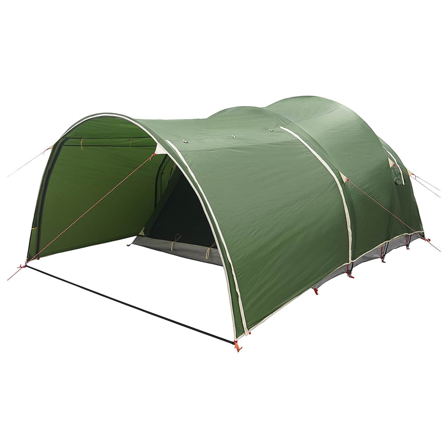 Tunneltent met dak Groen 370 x 275 x 210 cm Polyester en staal