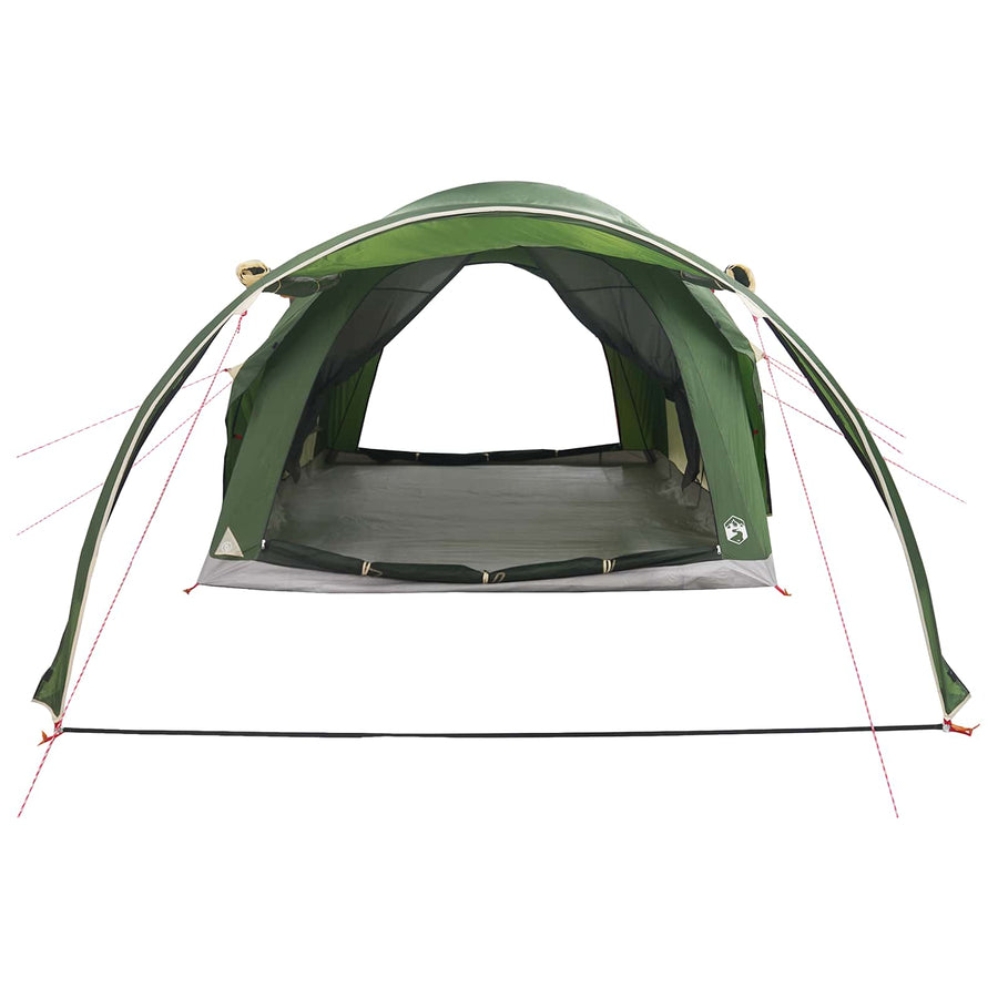 Tunneltent met dak Groen 370 x 275 x 210 cm Polyester en staal