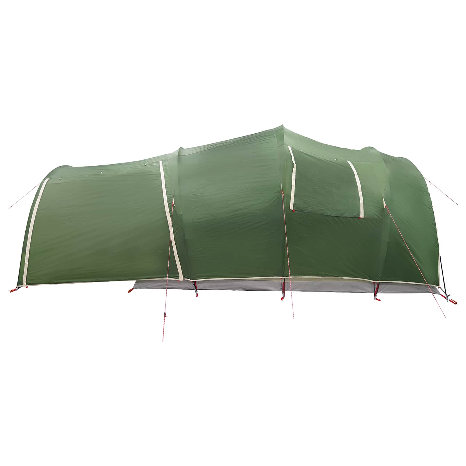 Tunneltent met dak Groen 370 x 275 x 210 cm Polyester en staal