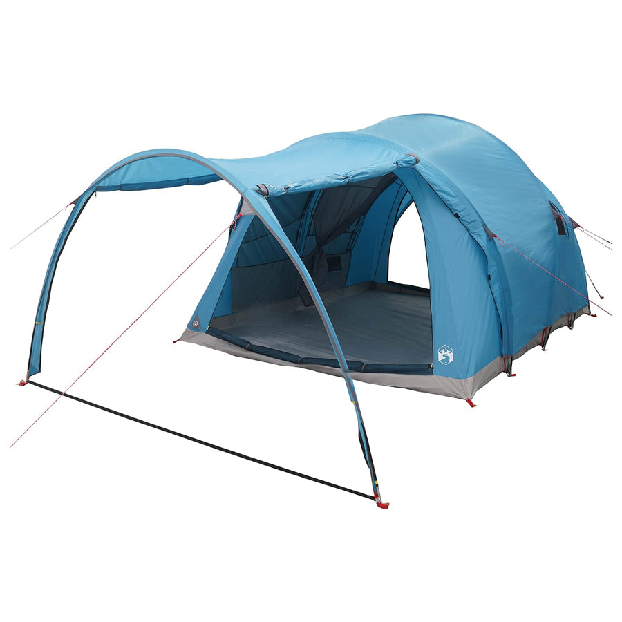 Tunneltent met dak Blauw 370 x 275 x 210 cm Polyester en staal