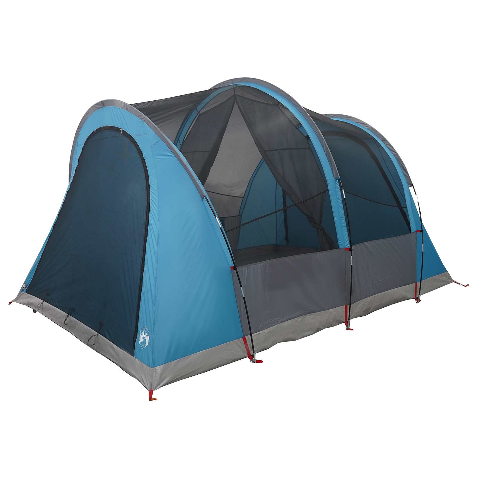 Tunneltent met dak Blauw 370 x 275 x 210 cm Polyester en staal