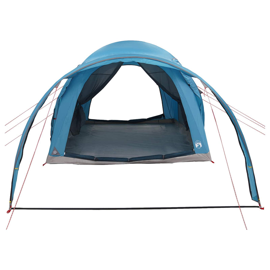 Tunneltent met dak Blauw 370 x 275 x 210 cm Polyester en staal