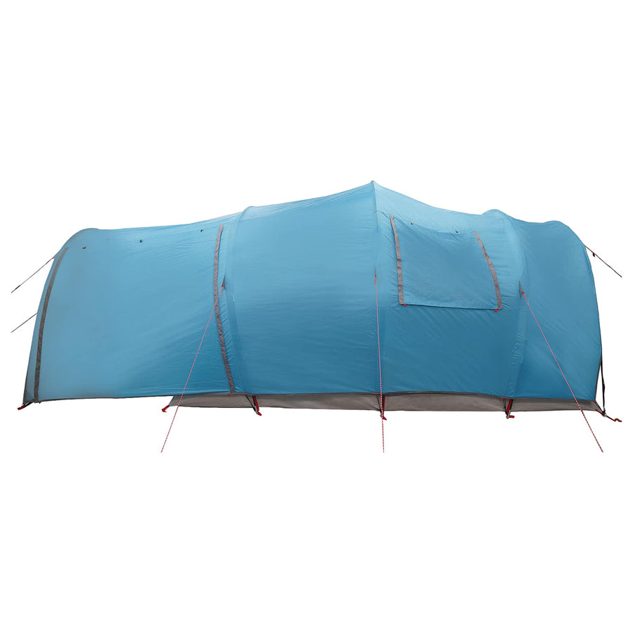 Tunneltent met dak Blauw 370 x 275 x 210 cm Polyester en staal