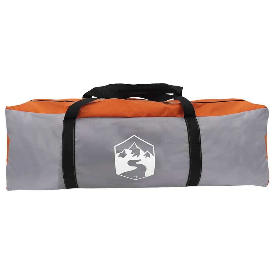 Tunneltent met dak Grijs en Oranje 370 x 275 x 210 cm