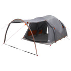 Tunneltent 370x275x210 cm grijs oranje canvasdak