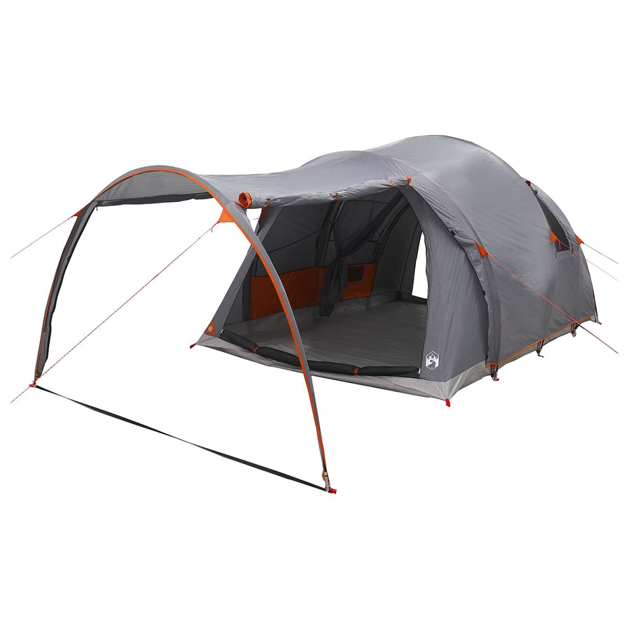 Tunneltent met dak Grijs en Oranje 370 x 275 x 210 cm