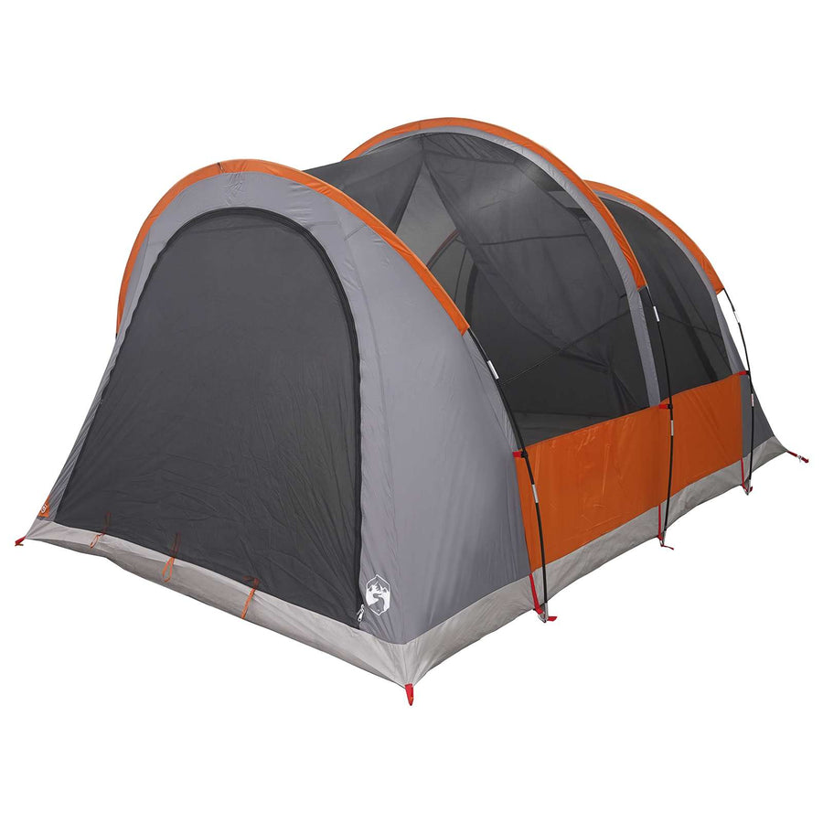 Tunneltent met dak Grijs en Oranje 370 x 275 x 210 cm