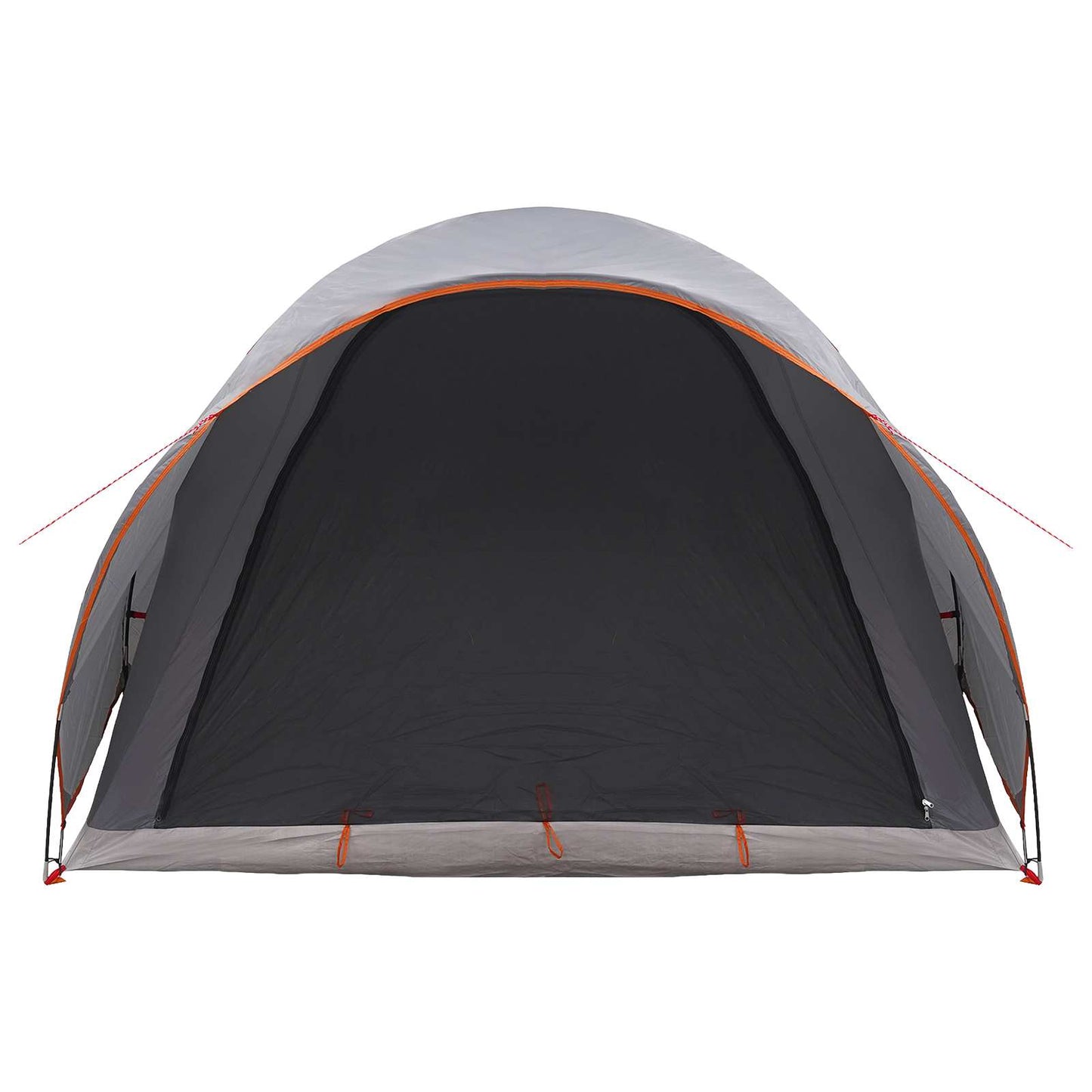 Tunneltent met dak Grijs en Oranje 370 x 275 x 210 cm