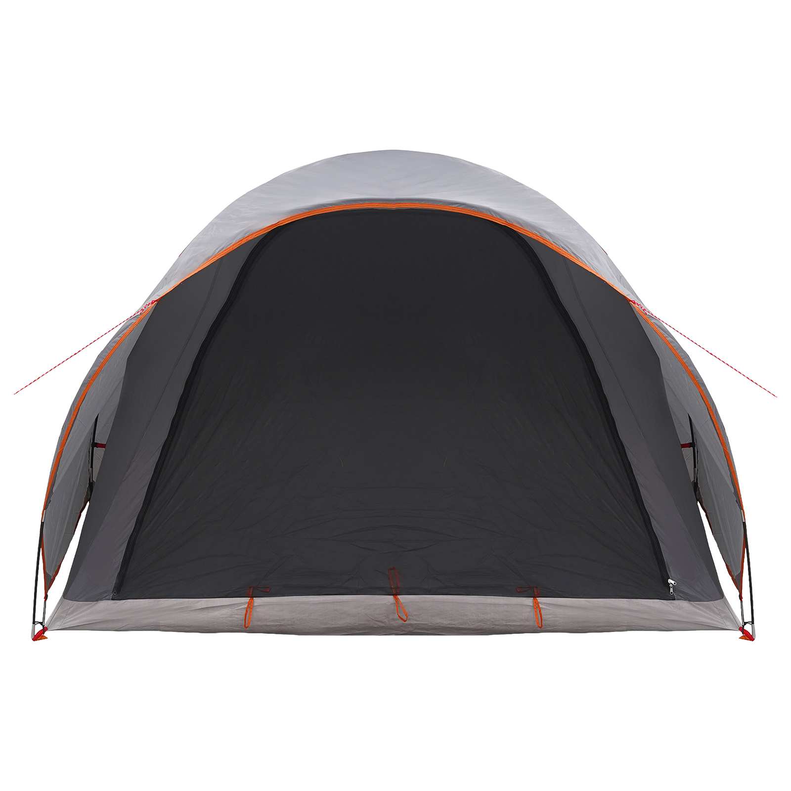 Tunneltent met dak Grijs en Oranje 370 x 275 x 210 cm