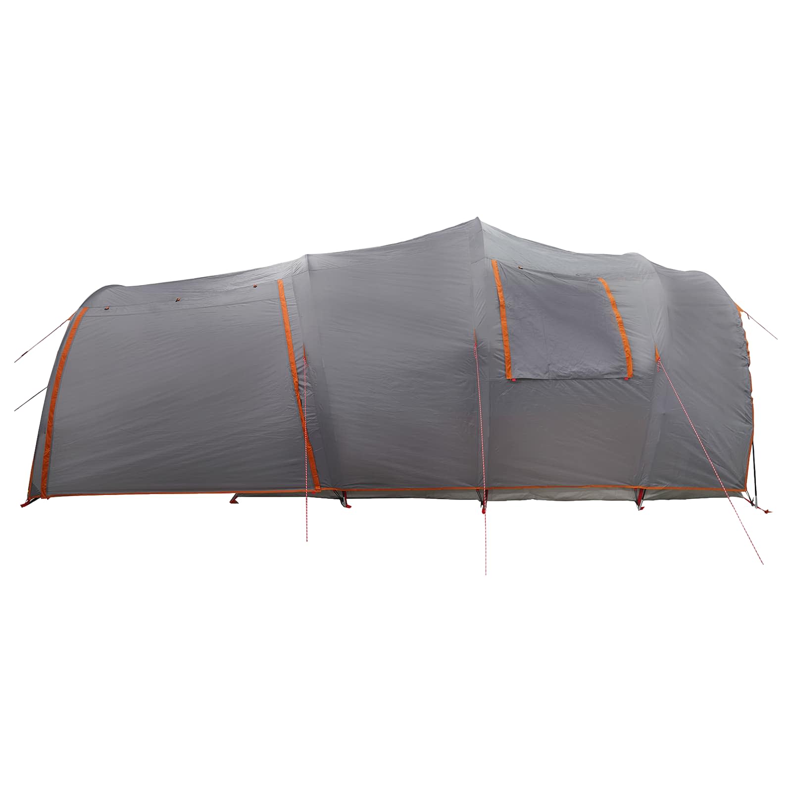 Tunneltent met dak Grijs en Oranje 370 x 275 x 210 cm