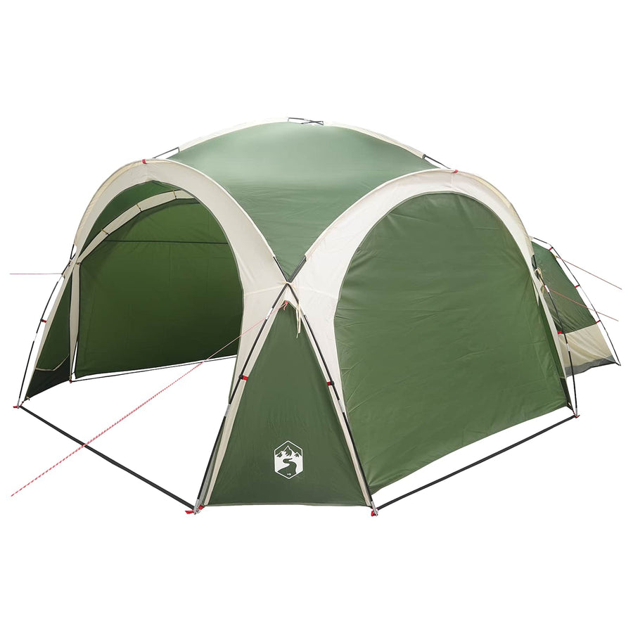 Zijtent met dak Groen 410 x 410 x 250 cm Polyester en staal