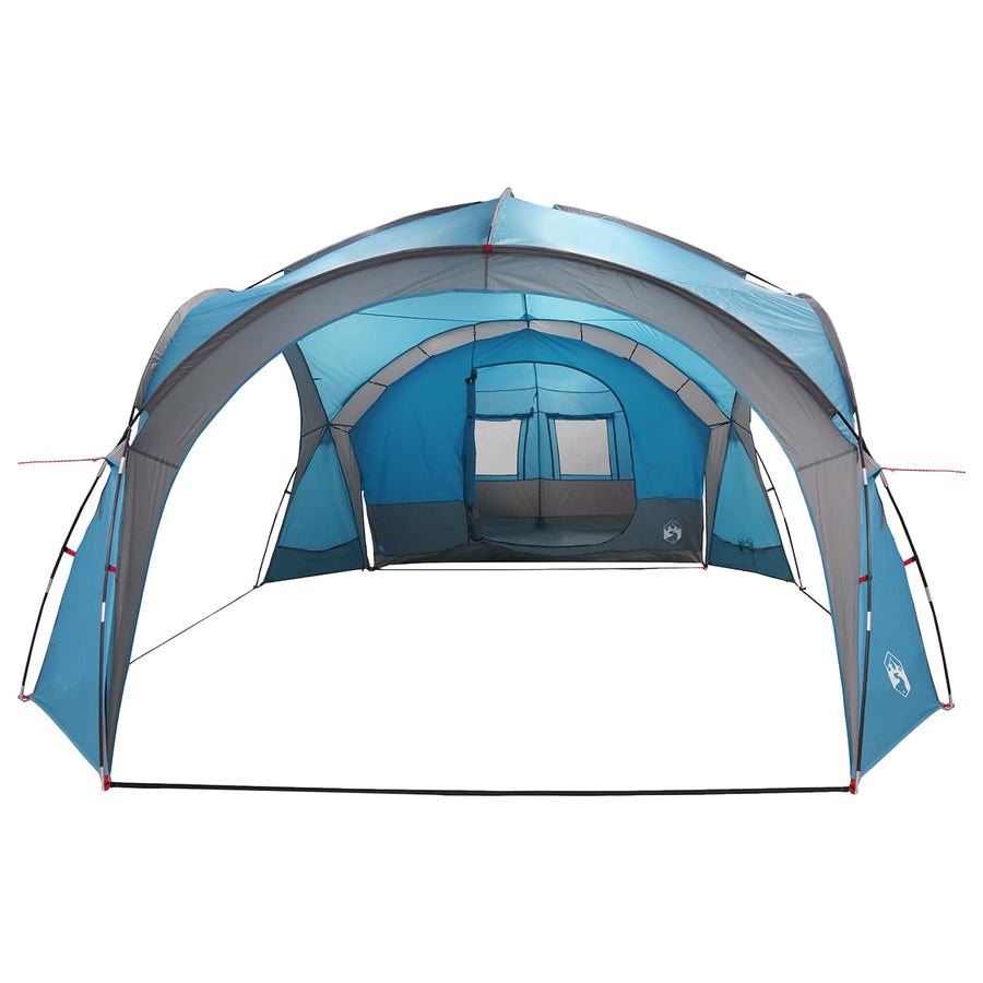Zijtent met dak Blauw 410 x 410 x 250 cm Polyester en staal