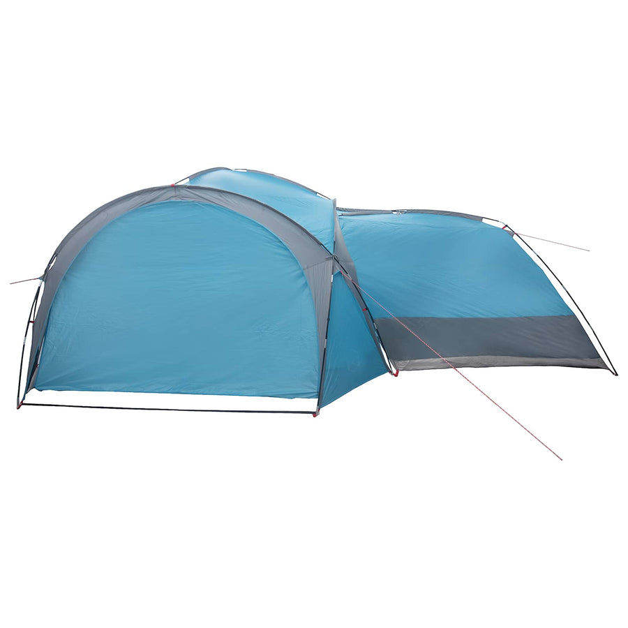 Zijtent met dak Blauw 410 x 410 x 250 cm Polyester en staal