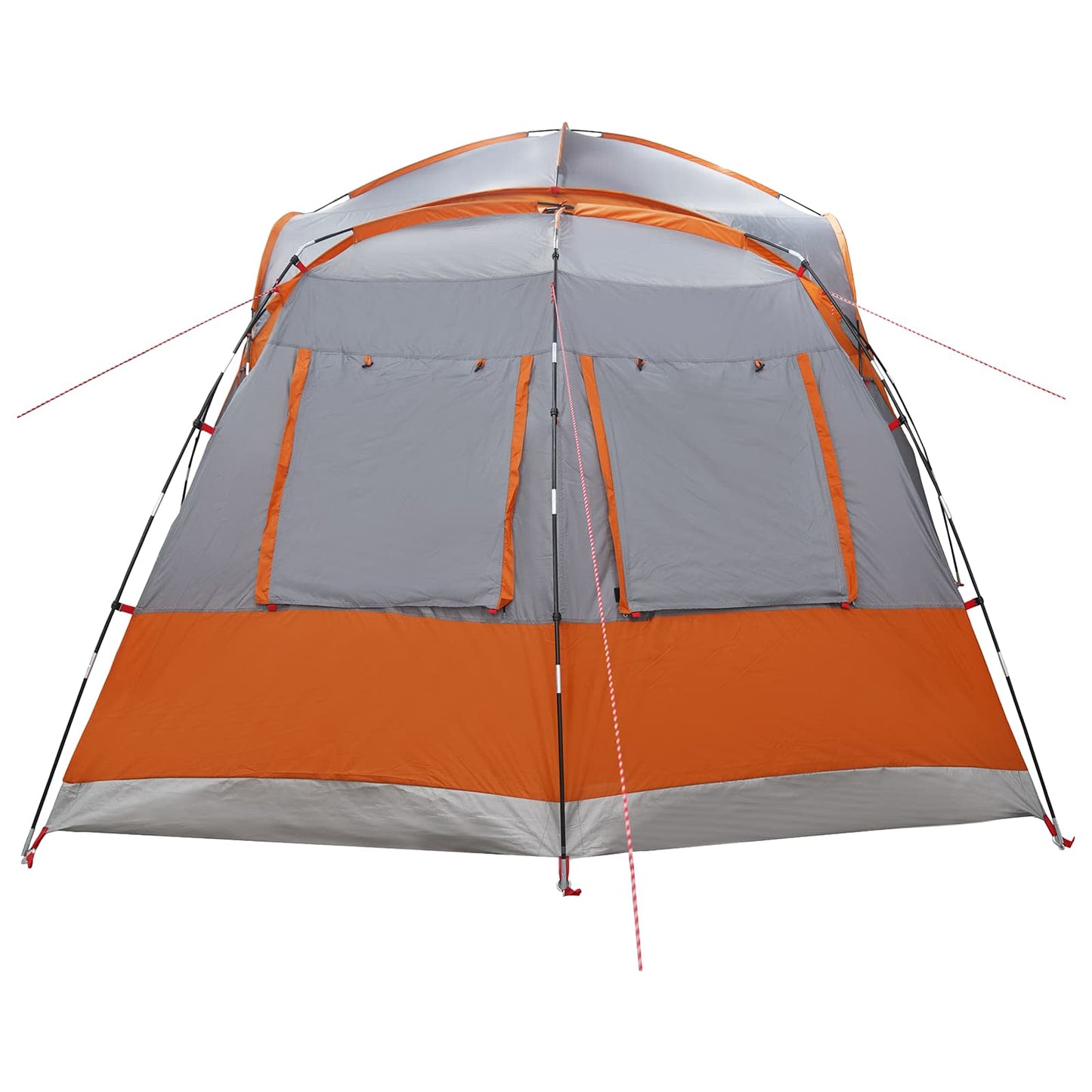 Zijtent Grijs en Oranje 410 x 410 x 250 cm Polyester en staal