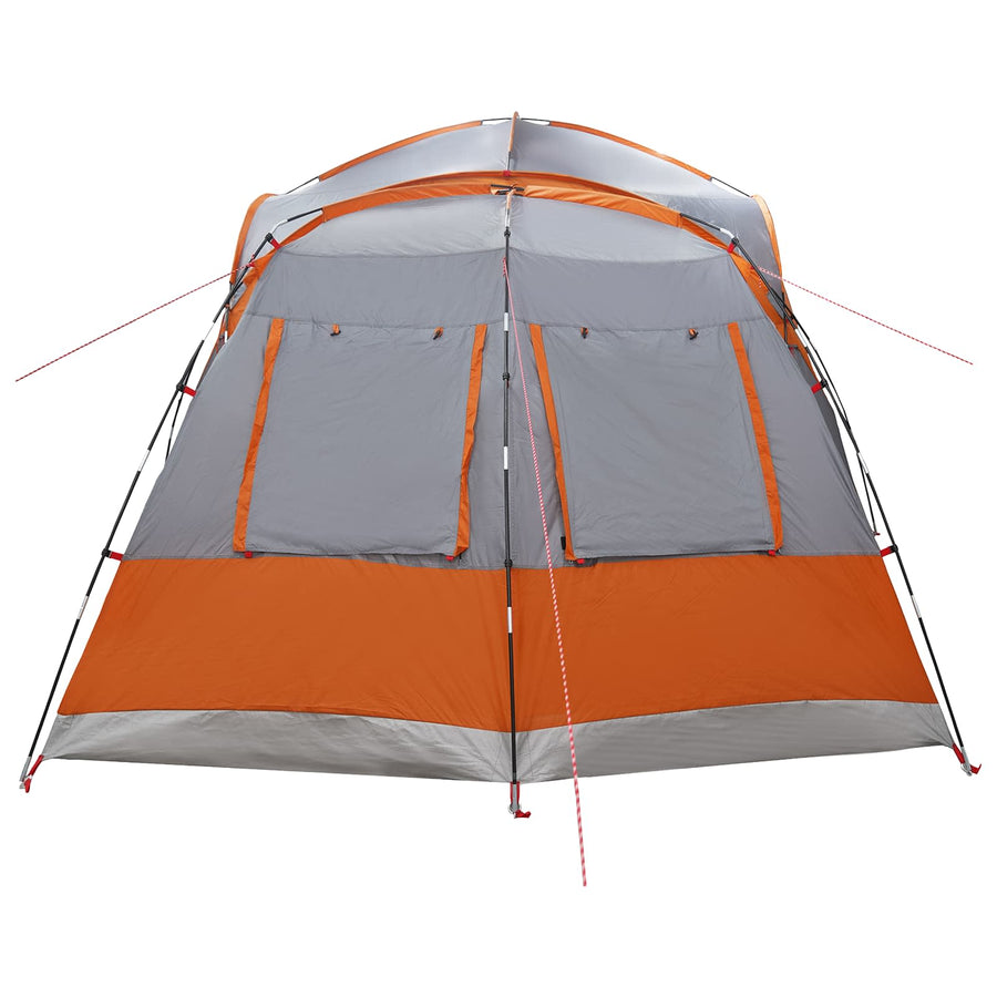 Zijtent Grijs en Oranje 410 x 410 x 250 cm Polyester en staal