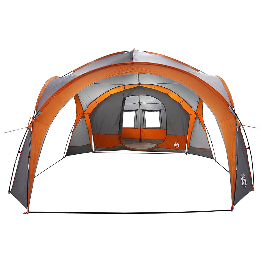 Zijtent Grijs en Oranje 410 x 410 x 250 cm Polyester en staal