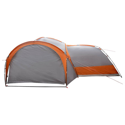 Zijtent Grijs en Oranje 410 x 410 x 250 cm Polyester en staal