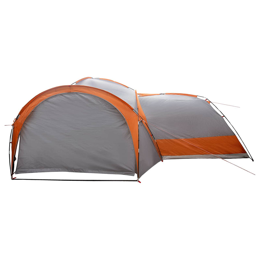 Zijtent Grijs en Oranje 410 x 410 x 250 cm Polyester en staal