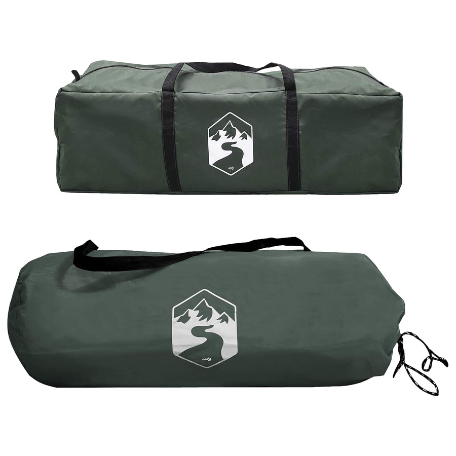 Zijtent Legergroen 410 x 410 x 250 cm Polyester en staal