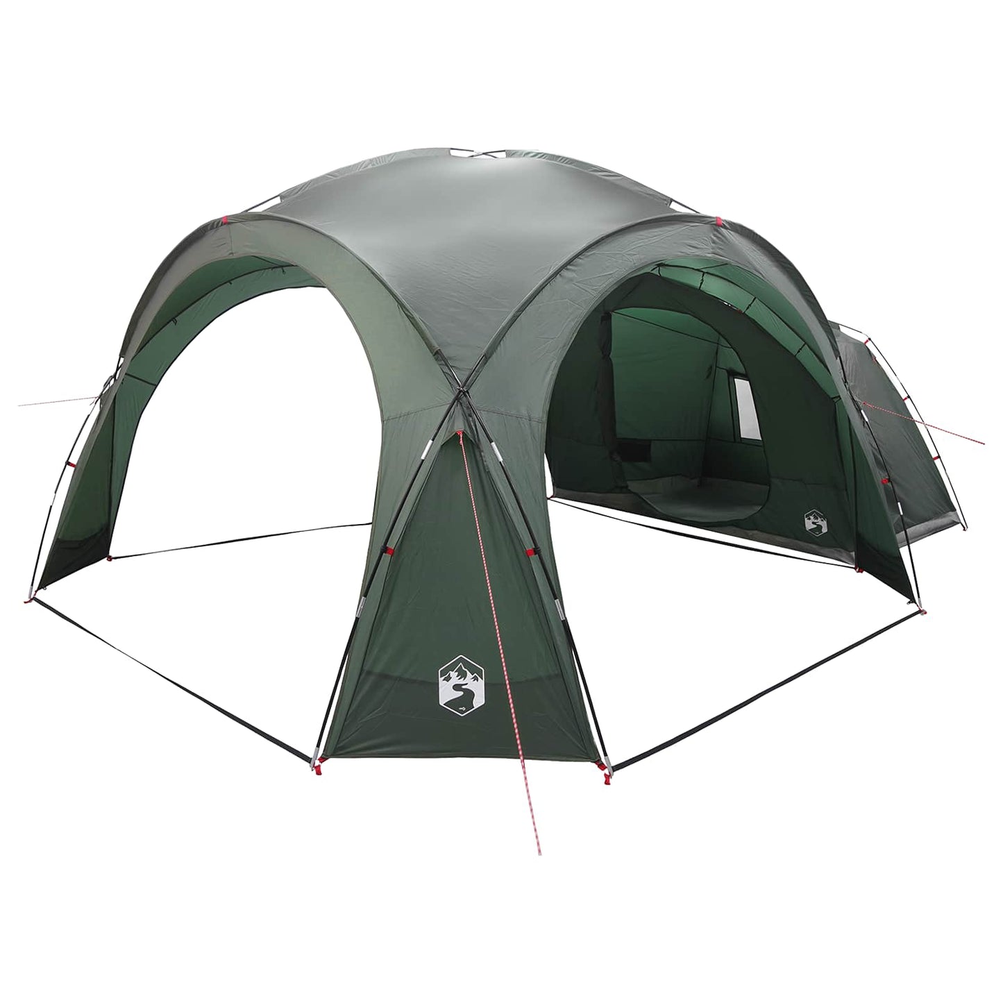 Zijtent Legergroen 410 x 410 x 250 cm Polyester en staal