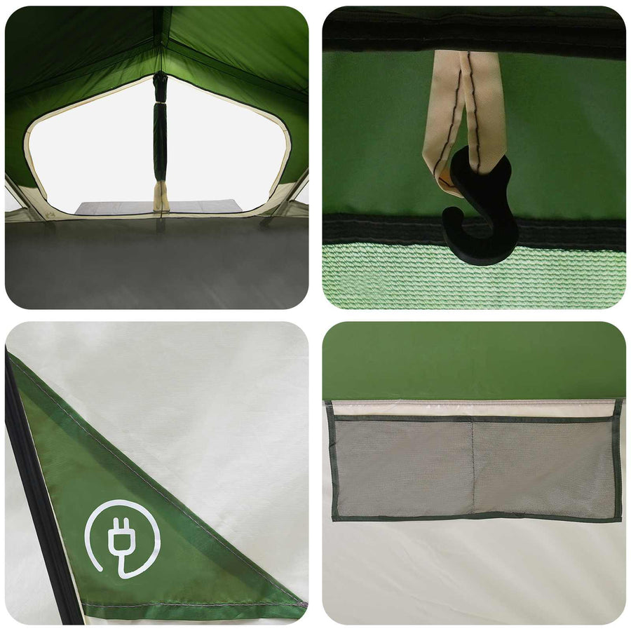 Huisje Tent met dak Groen 480 x 273 x 205 cm Polyester en staal