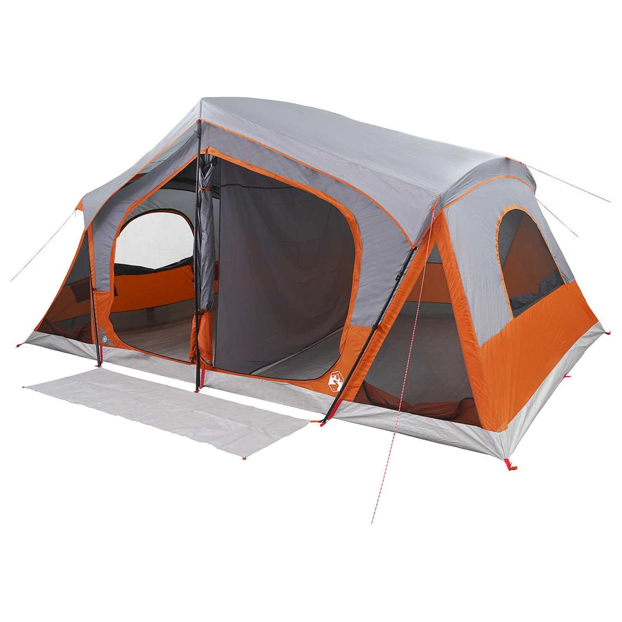 Huisje Tent met dak Grijs en Oranje 480 x 273 x 205 cm