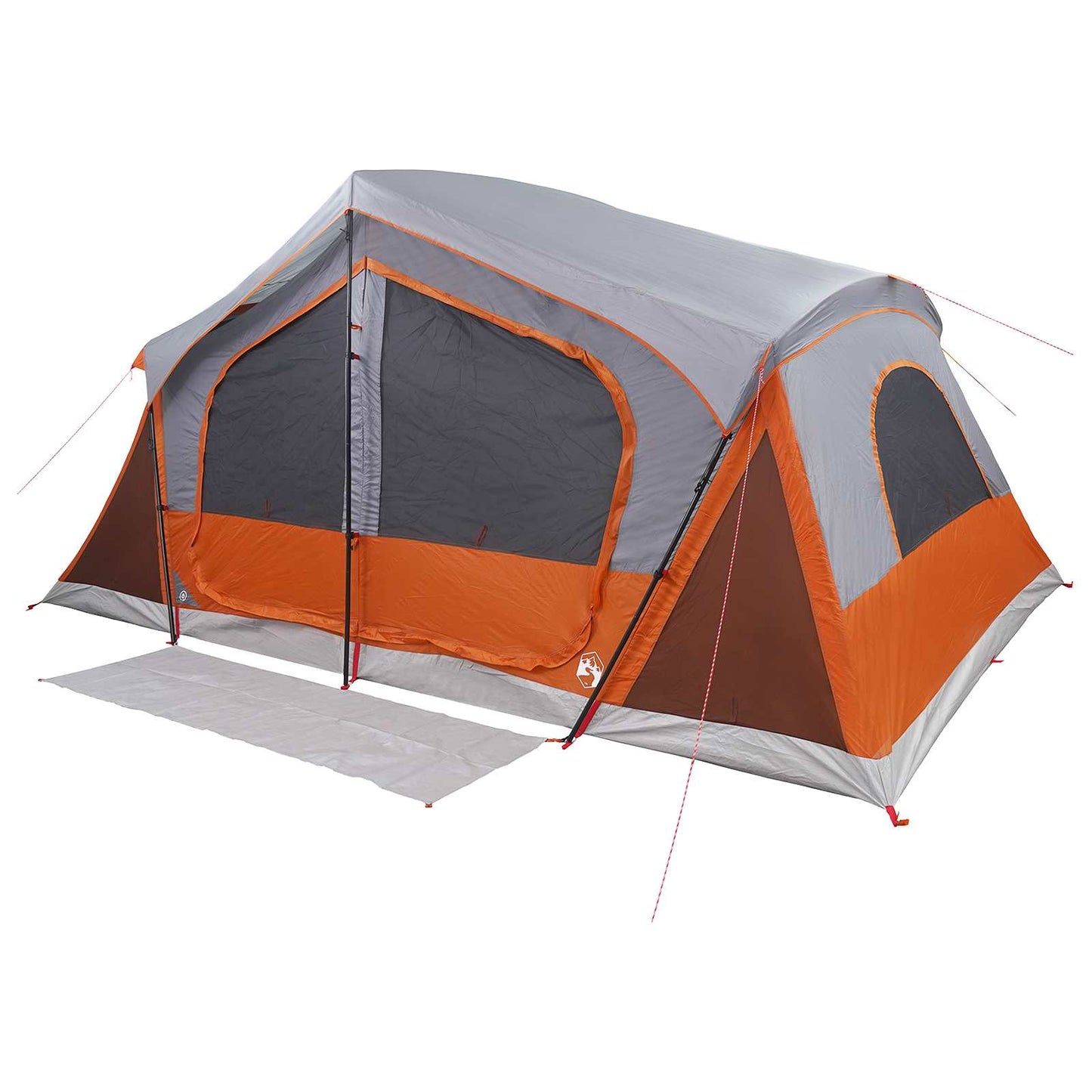 Huisje Tent met dak Grijs en Oranje 480 x 273 x 205 cm