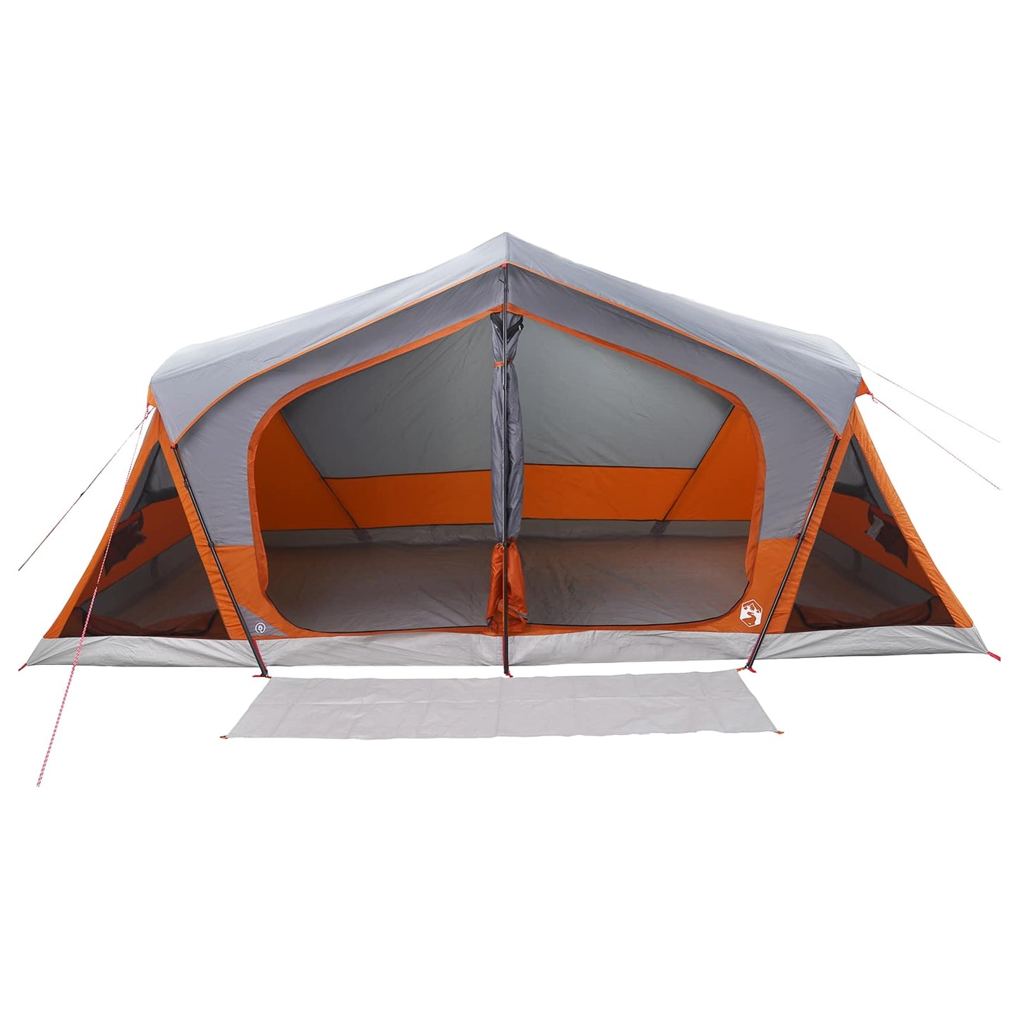 Huisje Tent met dak Grijs en Oranje 480 x 273 x 205 cm