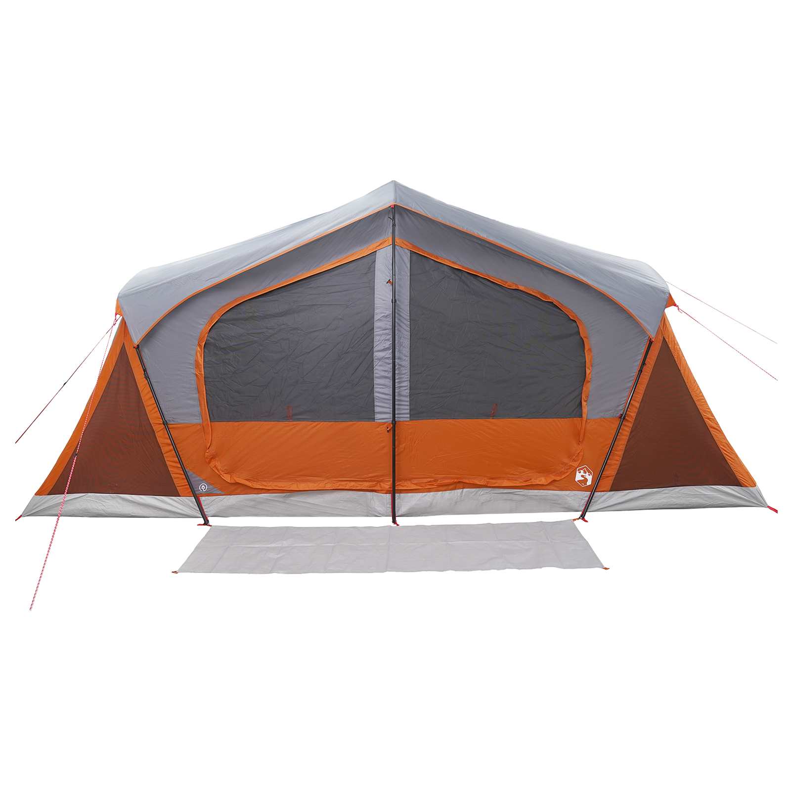 Huisje Tent met dak Grijs en Oranje 480 x 273 x 205 cm