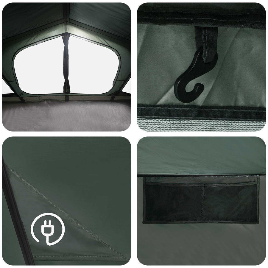 Huisje Tent Legergroen 480 x 273 x 205 cm Polyester en staal